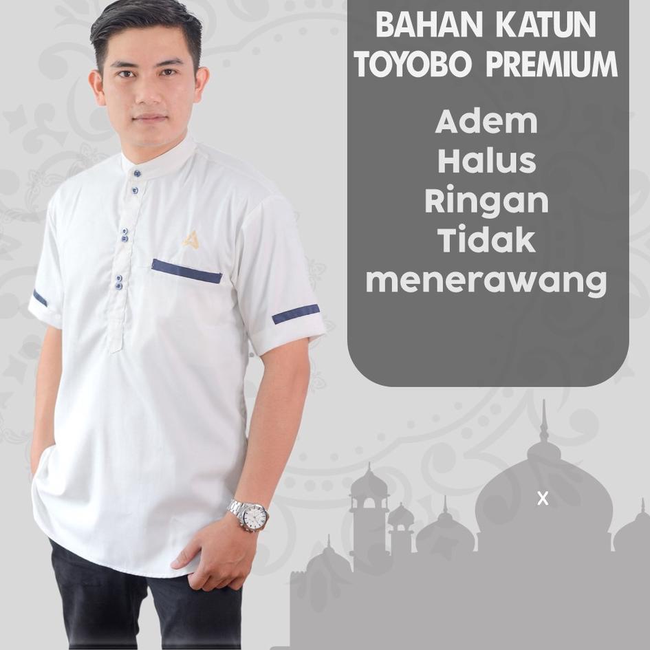 Best Seller.. Baju Koko Pria Baju Muslim Pria Baju Koko Dewasa Baju Koko Pria Lengan Pendek Koko Dew