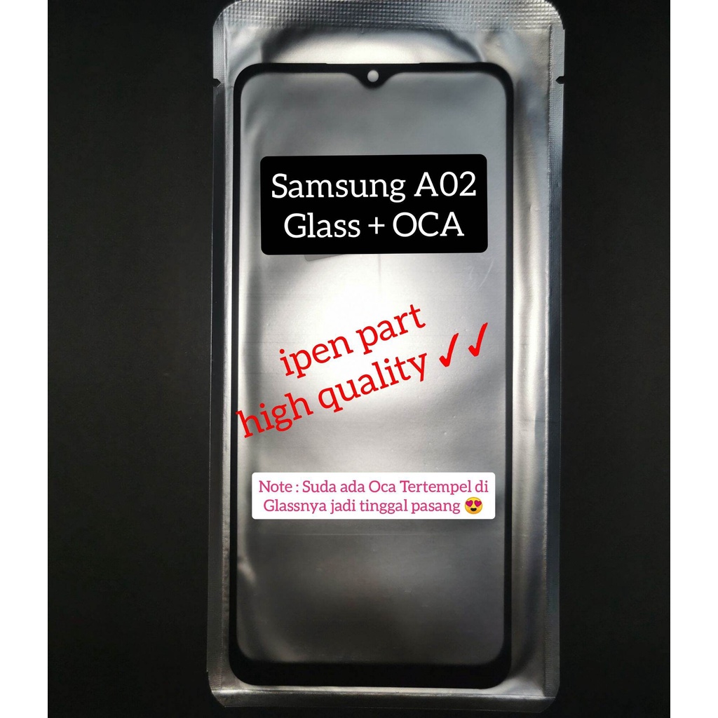 Glass Sudah Oca A02 Samsung Kaca Touchscreen LCD Layar Sentuh