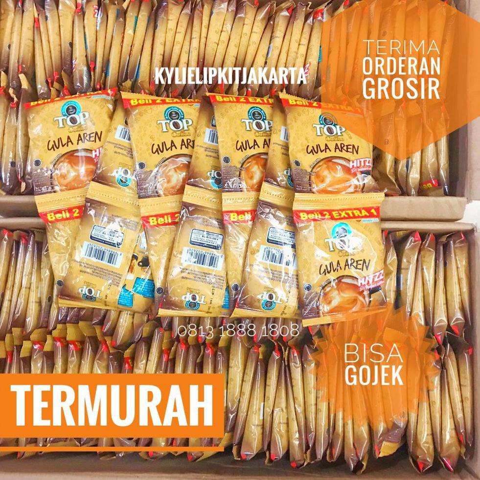 

[KODE PRODUK S98362] [1 RENCENG SI 15 SACHET] Top Kopi GULA AREN Coffee Instant 22 gr Wings Food PROMO 22gr Renteng
