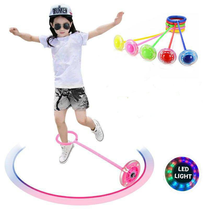 Hulahoop Mainan Hulahup Kaki Lampu Nyala Hula Hoop Jumpball Yoyo Flash Jump LED