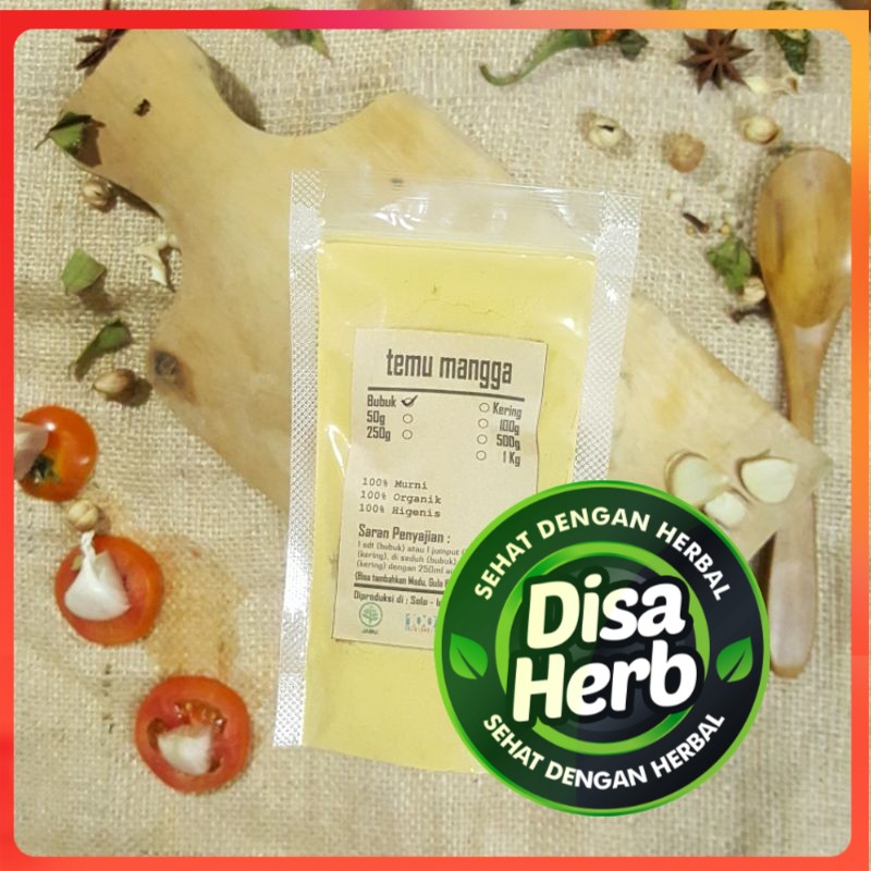 

TEMU MANGGA BUBUK 1000 GRAM / 1 KG - Curcuma Amada - MURNI - JSR - REMPAH