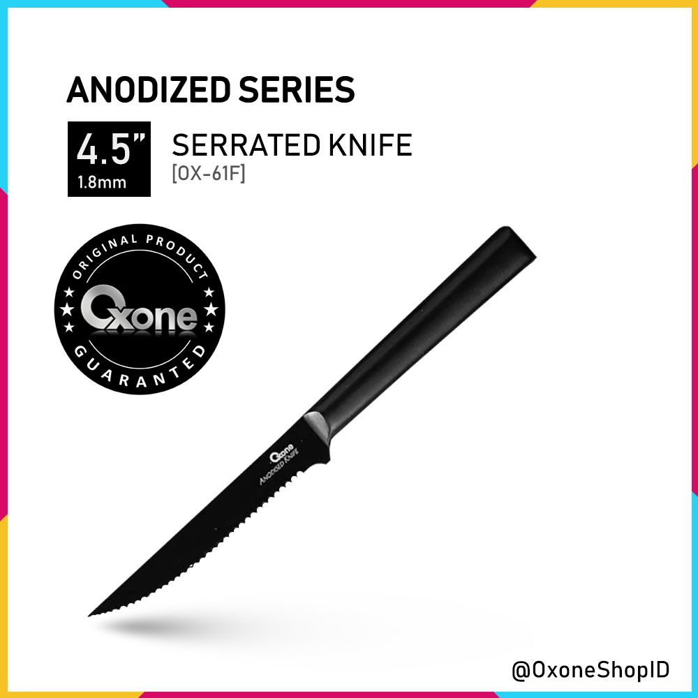 Pisau Dapur Oxone Ox-61f Serrated Knife 4.5 High Quality