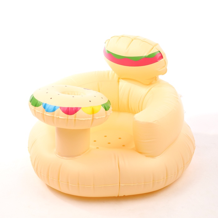 BABYGENIC MALL ready sofa bayi / kursi bayi pompa untuk belajar duduk, makan, main dan mandi ada musik cocok untuk bayi 4 bulan - 3 tahun