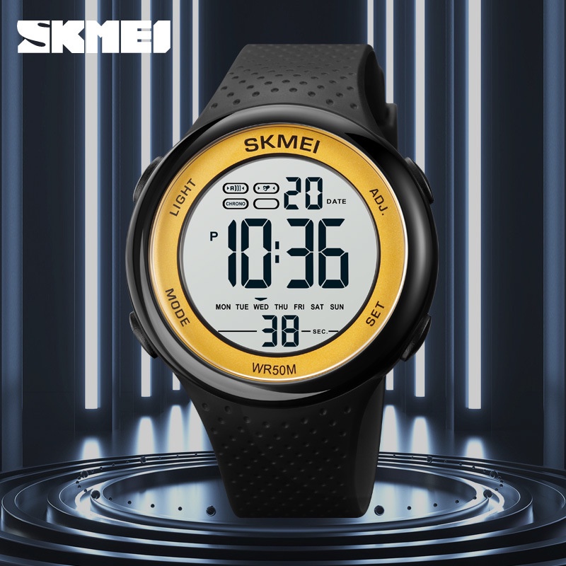 SKMEI 1856 Jam Tangan Pria Wanita Digital Sport Dual Time Watch Anti Air 5 Bar WATCHKITE WKOS