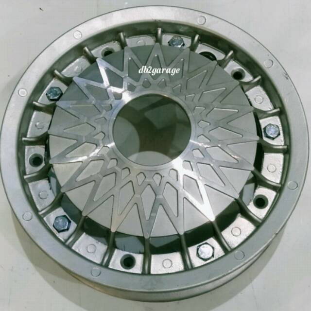 Velg non tubeless model blower R10 warna sliver made in Taiwan