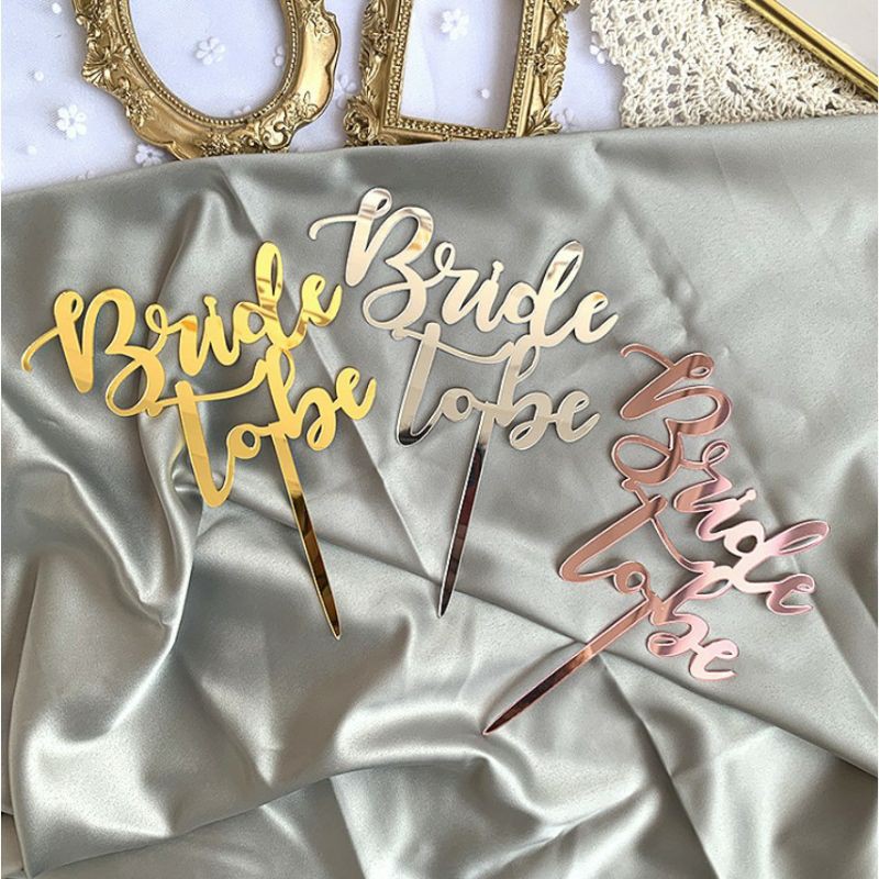 cake topper tusukan hiasan kue bridal shower