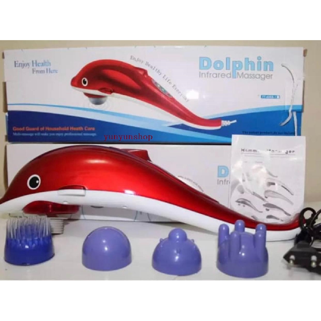 Alat Pijat Dolphin Infrared Massager B606B (4 MATA PIJAT) 1 Pcs=1 kg