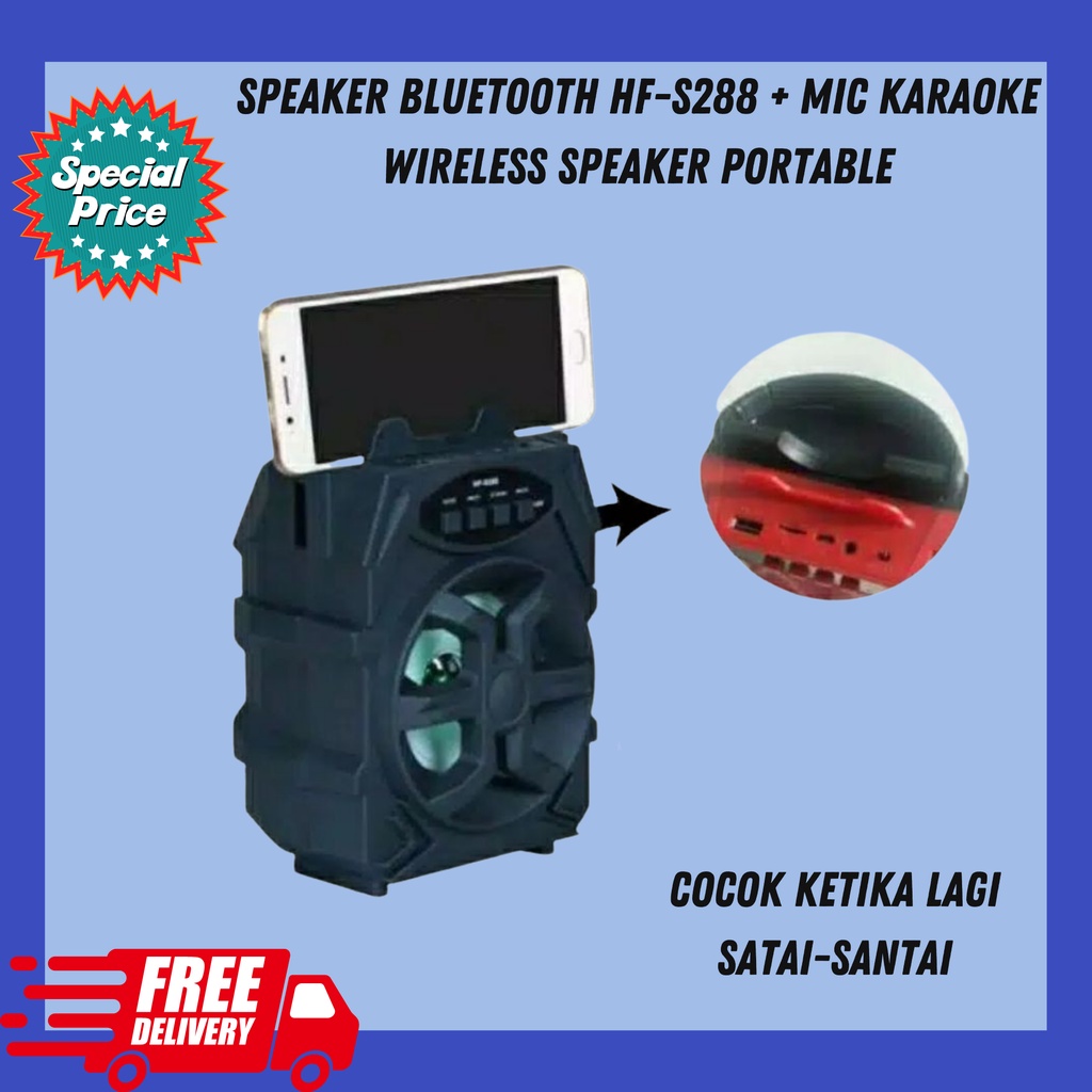 Speaker Bluetooth Besar Speaker Bluetooth Dat 8 Inch BEST SELLER, Rasakan Getaran Lagu Favorit Anda Dengan Suara Super Berkualitas Dari Speaker Mini - Klik Perabot