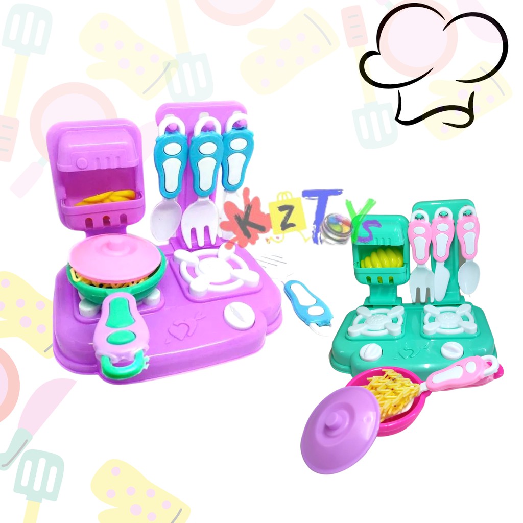 MAINAN ANAK MASAK MASAKAN MINI PONY KITCHEN SET KUE ULANG TAHUN