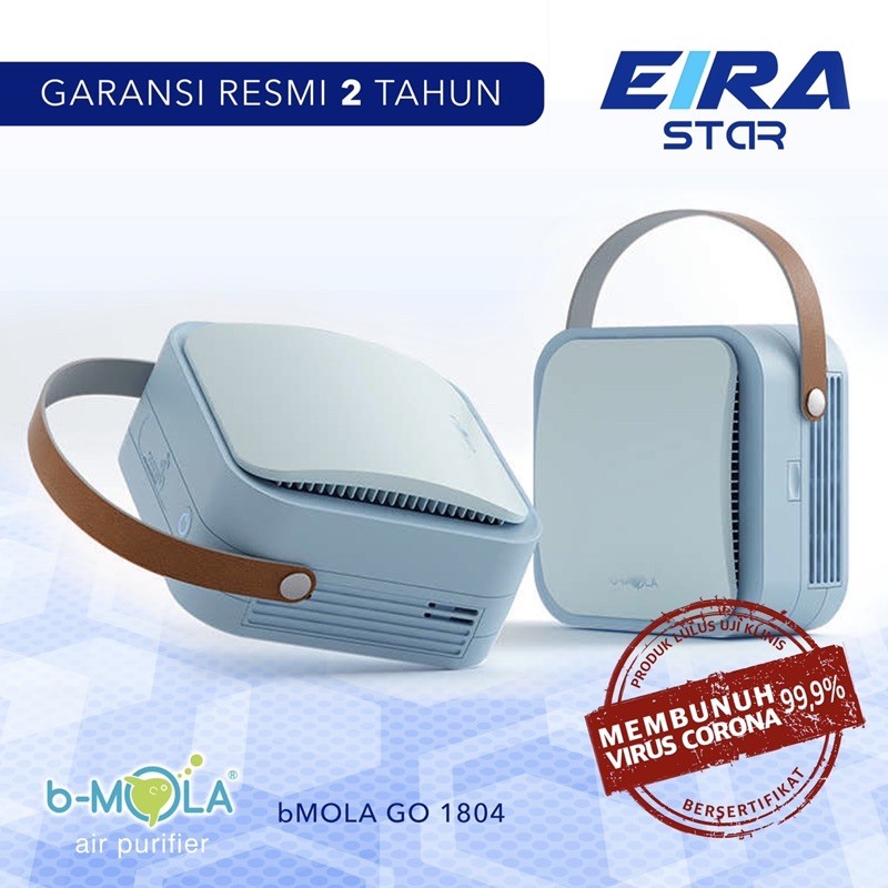 bMOLA 1804 (bMOLA GO) BIRU - Air Purifier Portable