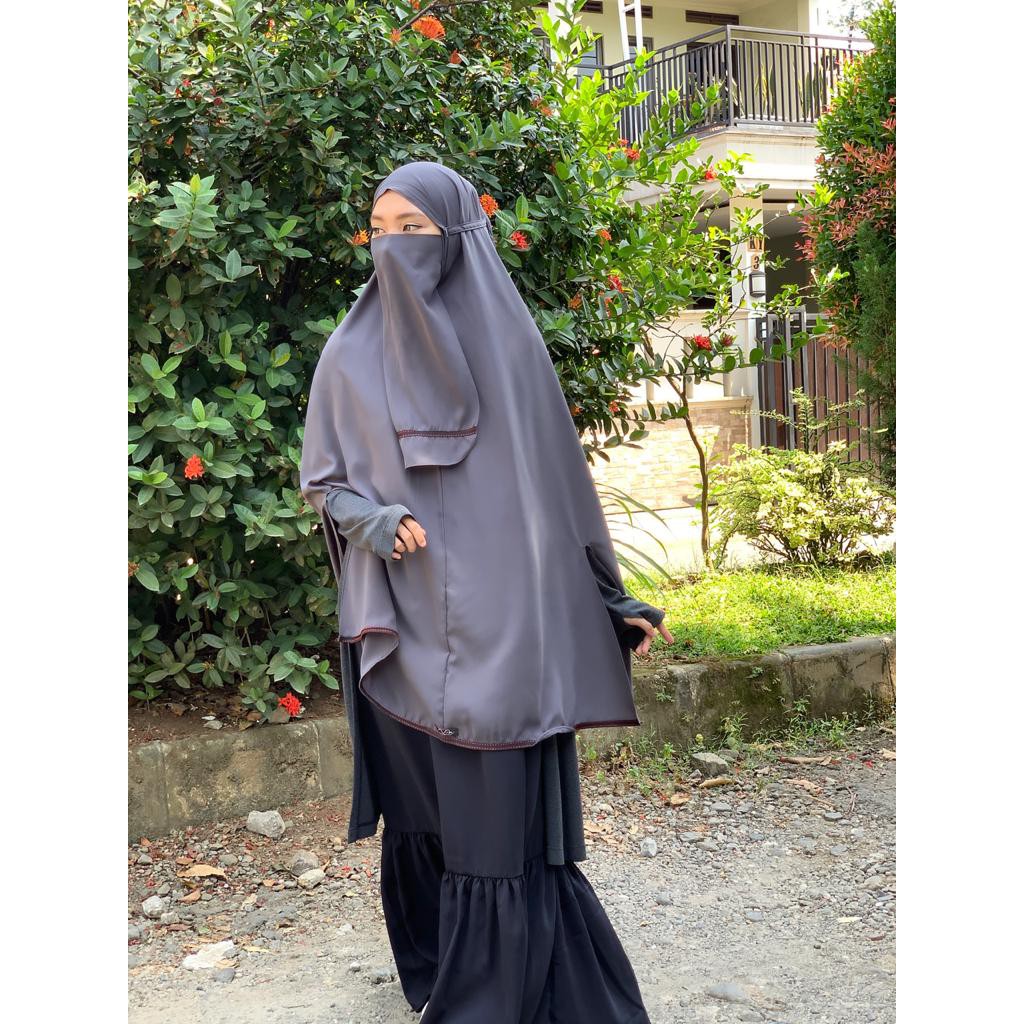 Khimar instan jihan / Hijab Instan Jumbo + Cadar