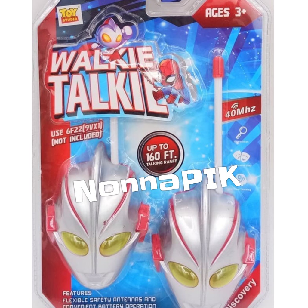 Mainan Anak Baterry Operated Superhero Walkie-Talkie Phone (Battery Not Included)
