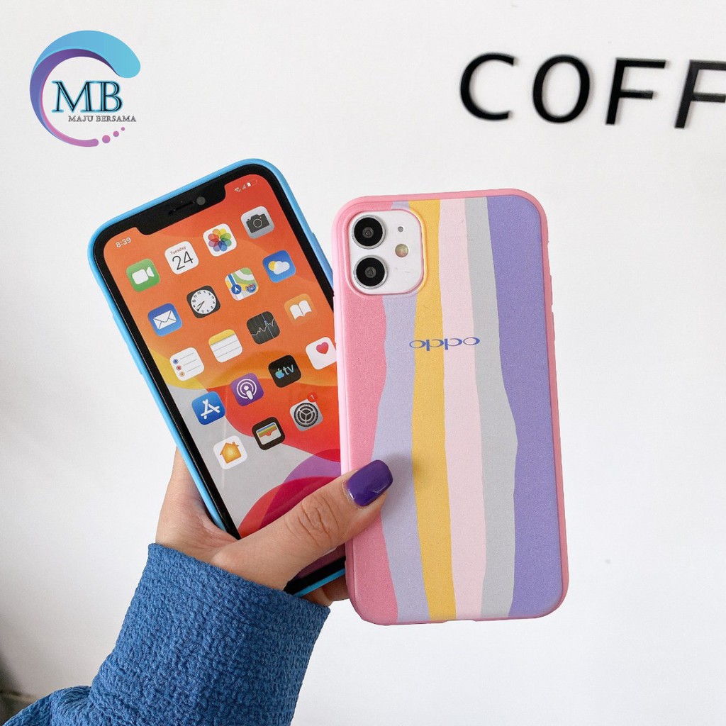 SS046 CASE RAINBOW OPPO A1K A3S A37 A57 A39 A59 F1S F5 YOUTH F7 F9 A5S A11K A12 A7 MB3754