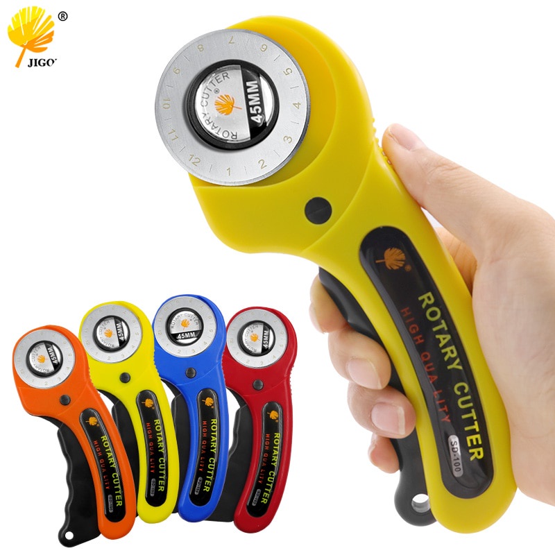 

Pre Order Sewing Fabric Leather lting Scrapbooking Contour 45mm Rotary Cutter Round Cutting Knife Scissors With Can Replace Spare Blade