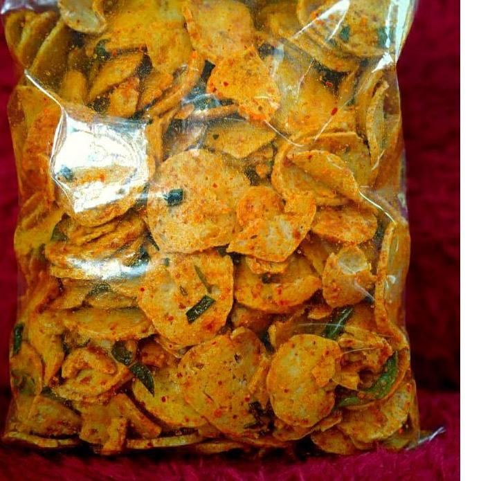 

✅Dijamin Aman❤ Basreng keripik 500 grm Bumbu Basah Daun jeruk produck vyralral