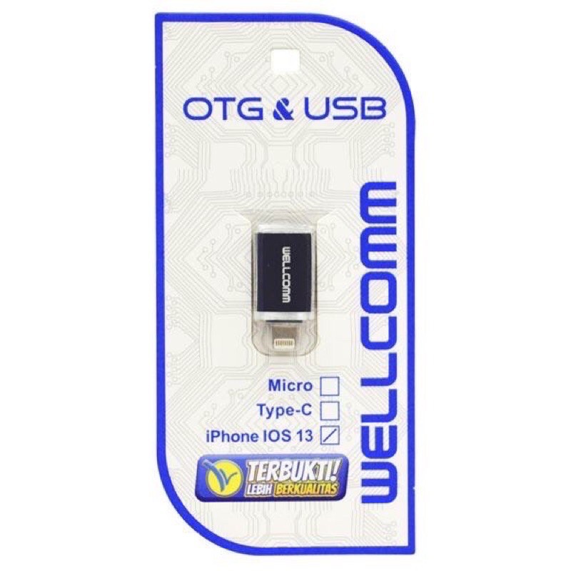 WELLCOMM OTG FOR Ip IOS 13 ON THE GO USB LIGHTNING