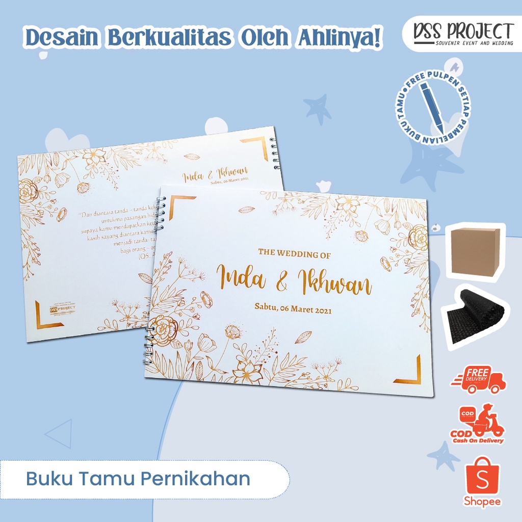 

Buku tamu hardcover / buku tamu custom / buku tamu foto