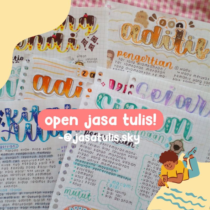 

jasa tulis catatan