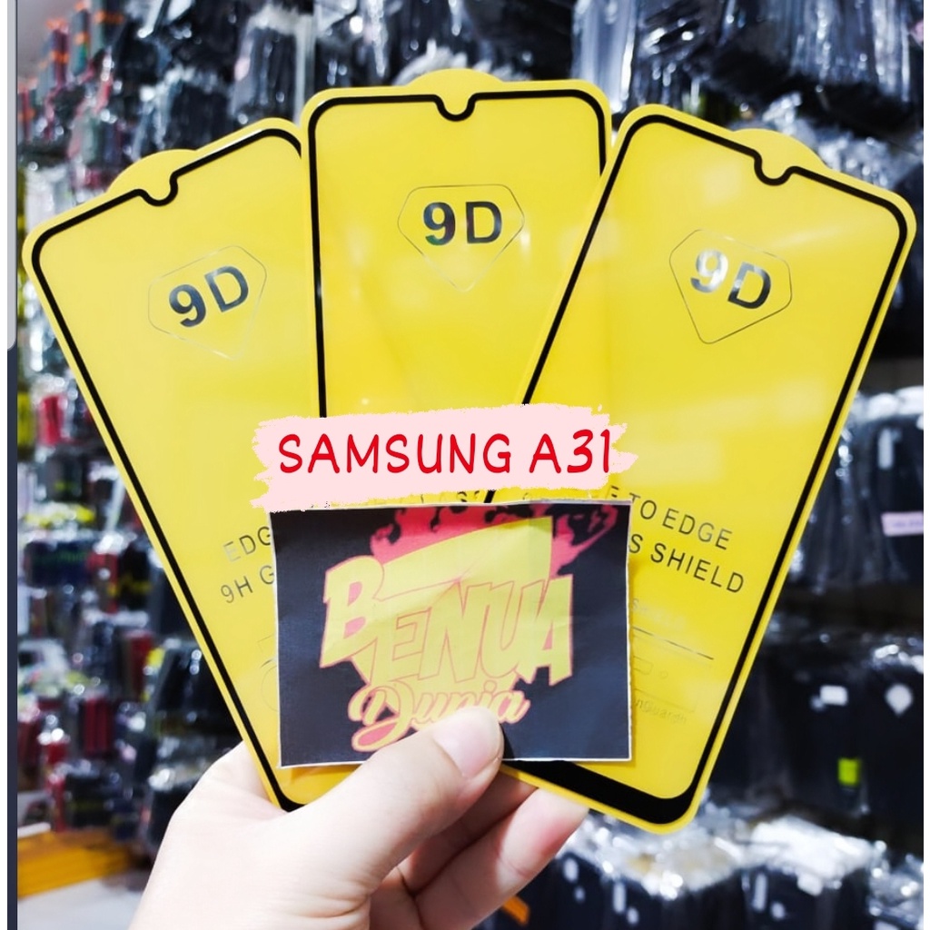 ANTI GORES KACA SAMSUNG A31 - TEMPERED GLASS FULL LEM 9D TEMPER GLASS A31- BD