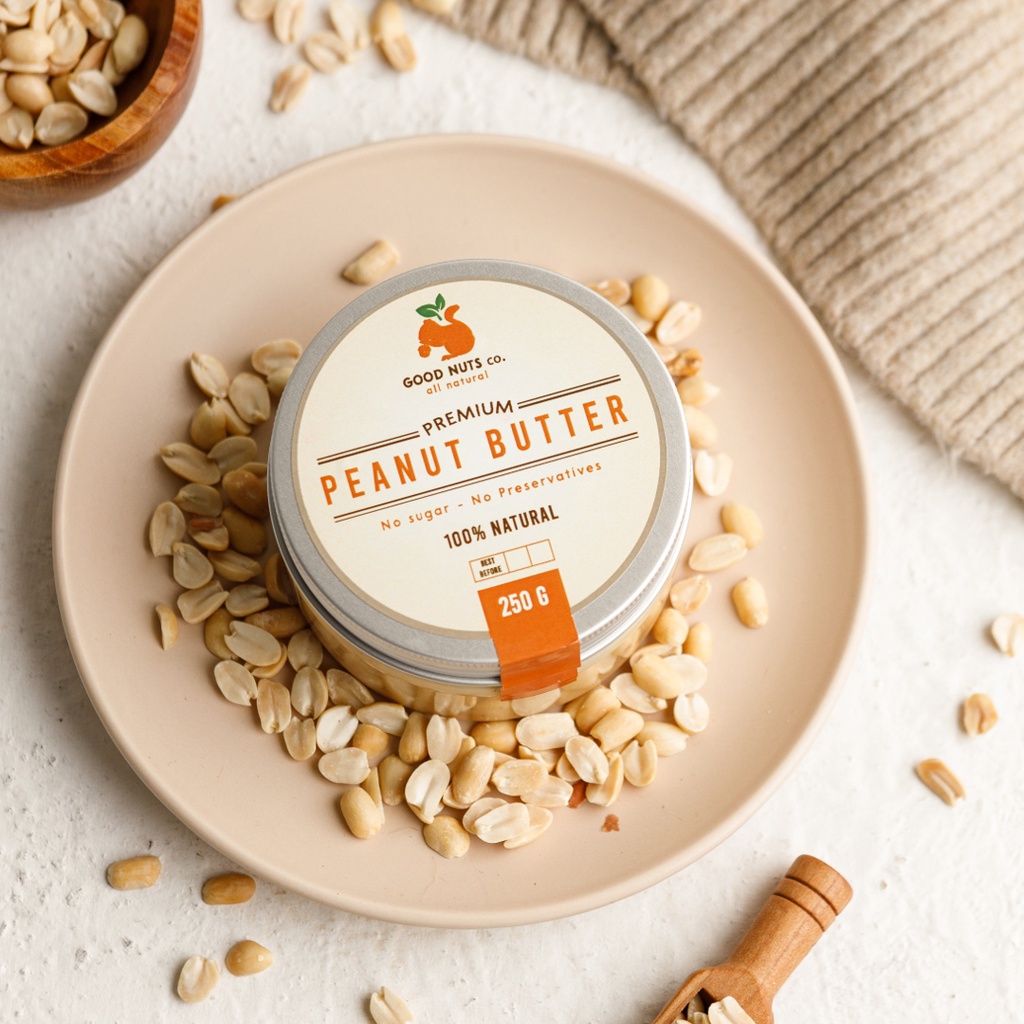 

Peanut butter natural 250grams (no sugar)(no preservative) / Selai Kacang (tanpa gula tanpa garam) creamy