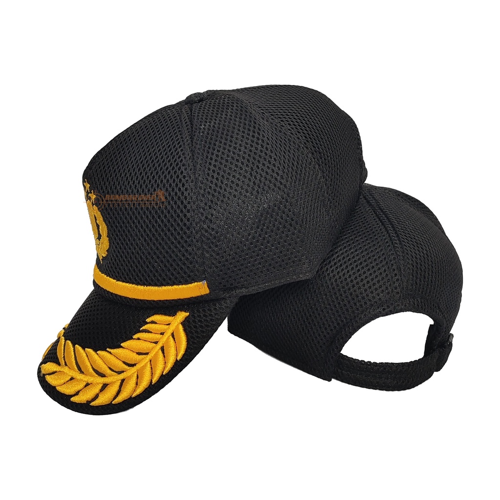 Topi import bahan berkualitas Velcro | Topi Army | Topi Tactical Topi baseball Polisi police double mees bordier kuning2