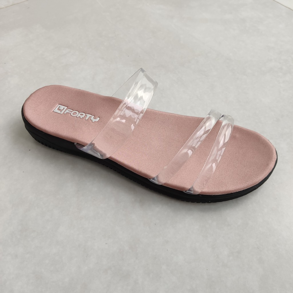 Sandal wanita sendal cewek  mika jelly bening sol flat nyaman di kaki