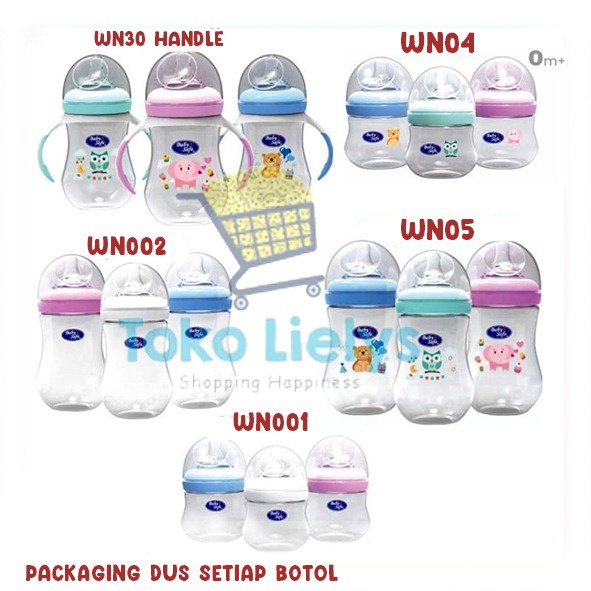 Botol Susu Bayi Baby Safe WN001 / WN002 Wide Neck Bottle Botol 125ml / 250ml