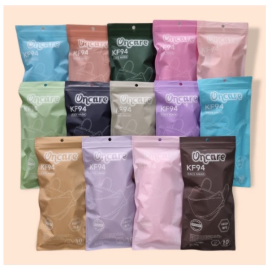 MASKER KF 94 ONCARE 4PLY WARNA WARNI ISI 10 PCS