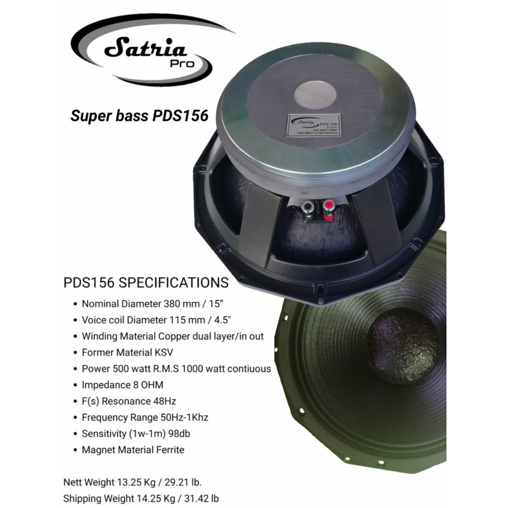 SPEAKER SUPER BASS PDS156