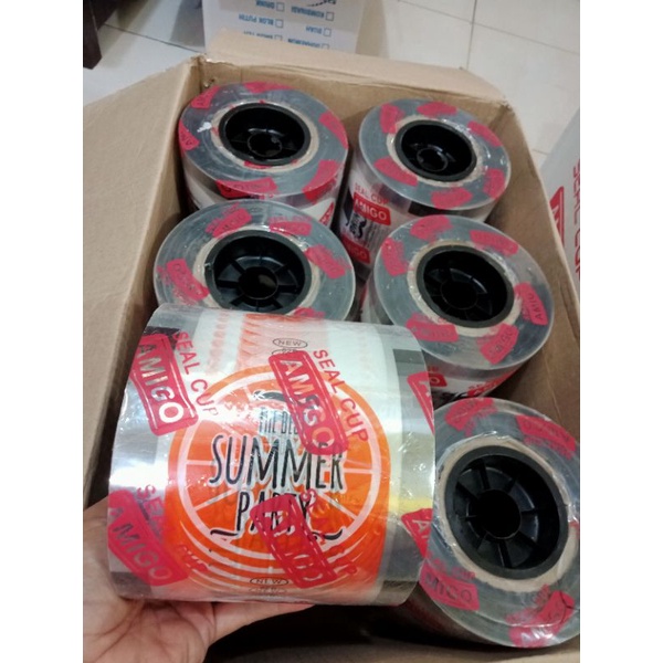 Plastik Lid Cup sealer jumbo isi 2.000 lembar