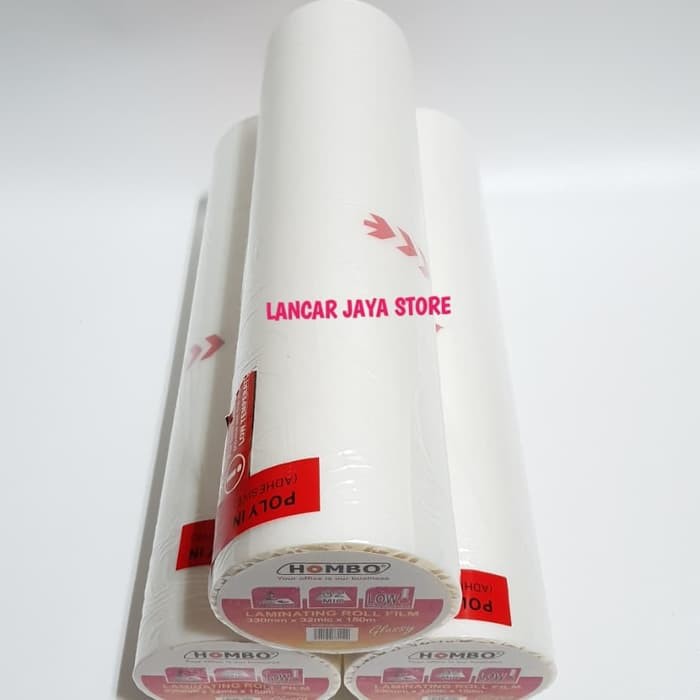 Plastik Laminating Hombo Roll Glossy 330mm x 32Mic x 150m