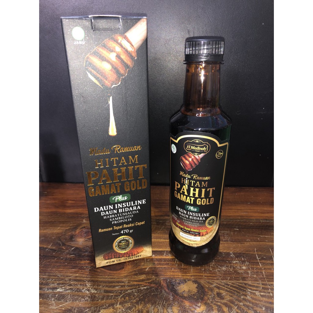 Madu Hitam Pahit Gamat Gold G Plus