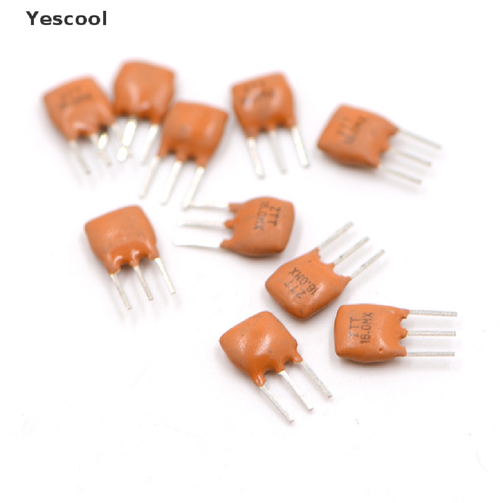 10pcs Resonator Keramik 3 Pin 16.0MHz