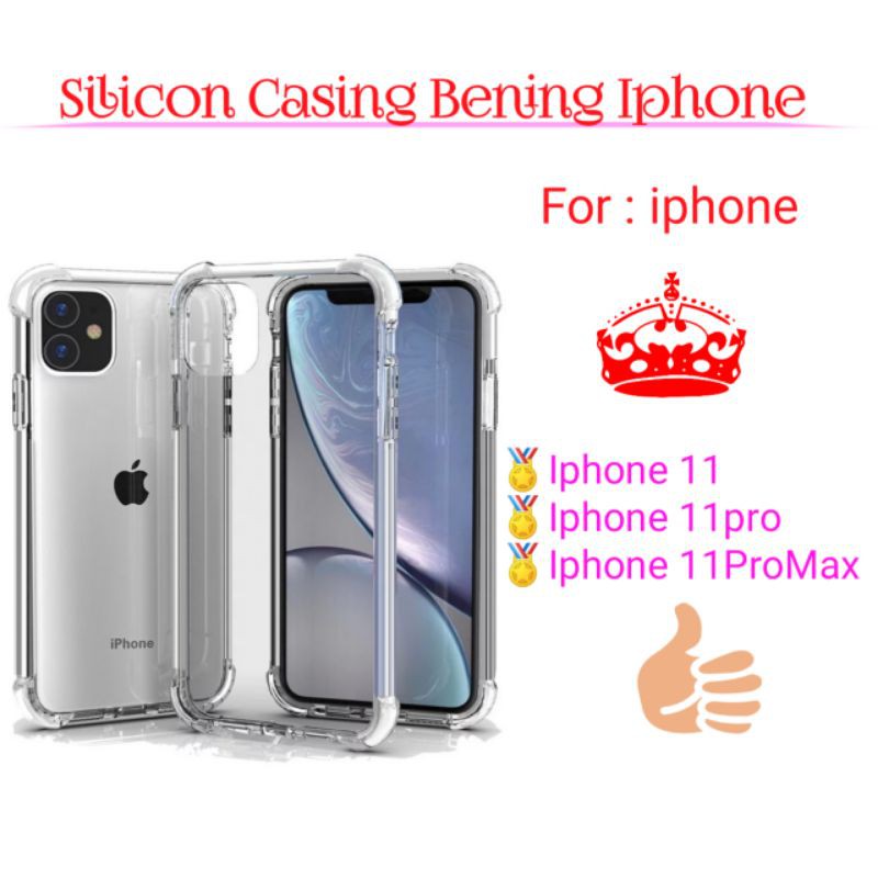 Case Iphone 11 Pro Max 11Pro 11ProMax ProMax Softcase Silicon Bening Transparan Casing Cover Clear
