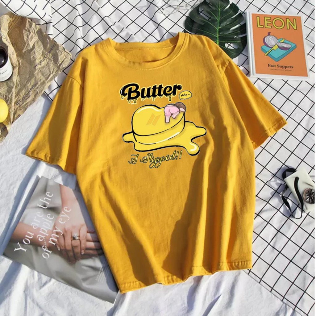 Kaos Butter Bts Murah Oversize Anak Jhope Wanita Xxl Jumbo Official Lengan Pendek