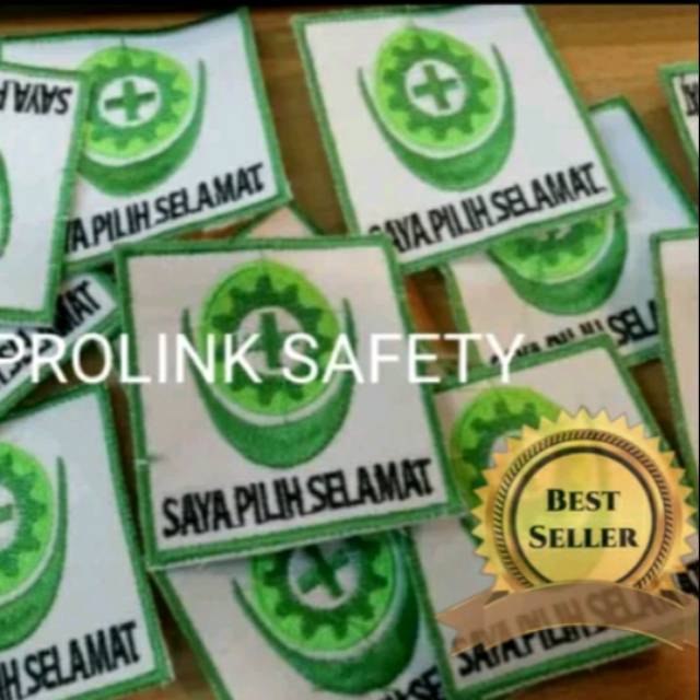 LOGO BORDIR SAFETY KOTAK SAYA PILIH SELAMAT