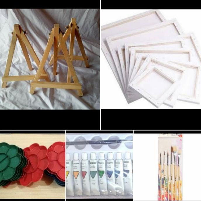 

Paket Promo Alat Lukis + Kanvas 30X40 + Mini Easel