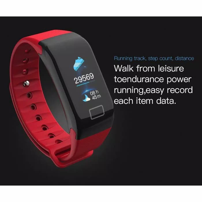 Jam Tangan Smartwatch F1 Pria dan Wanita Pedometer Tekanan Jantung