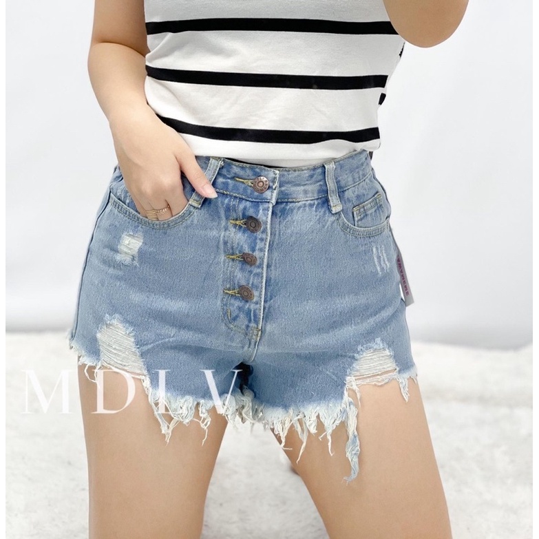 MDLV ~ Hotpants Ripped #123 Celana Pendek Jeans Import