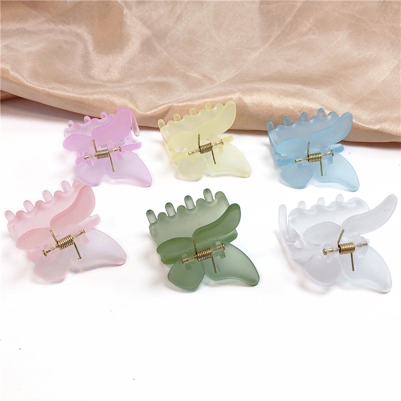 Beautiful Frosted Acrylic Butterfly Hair Clip For Women