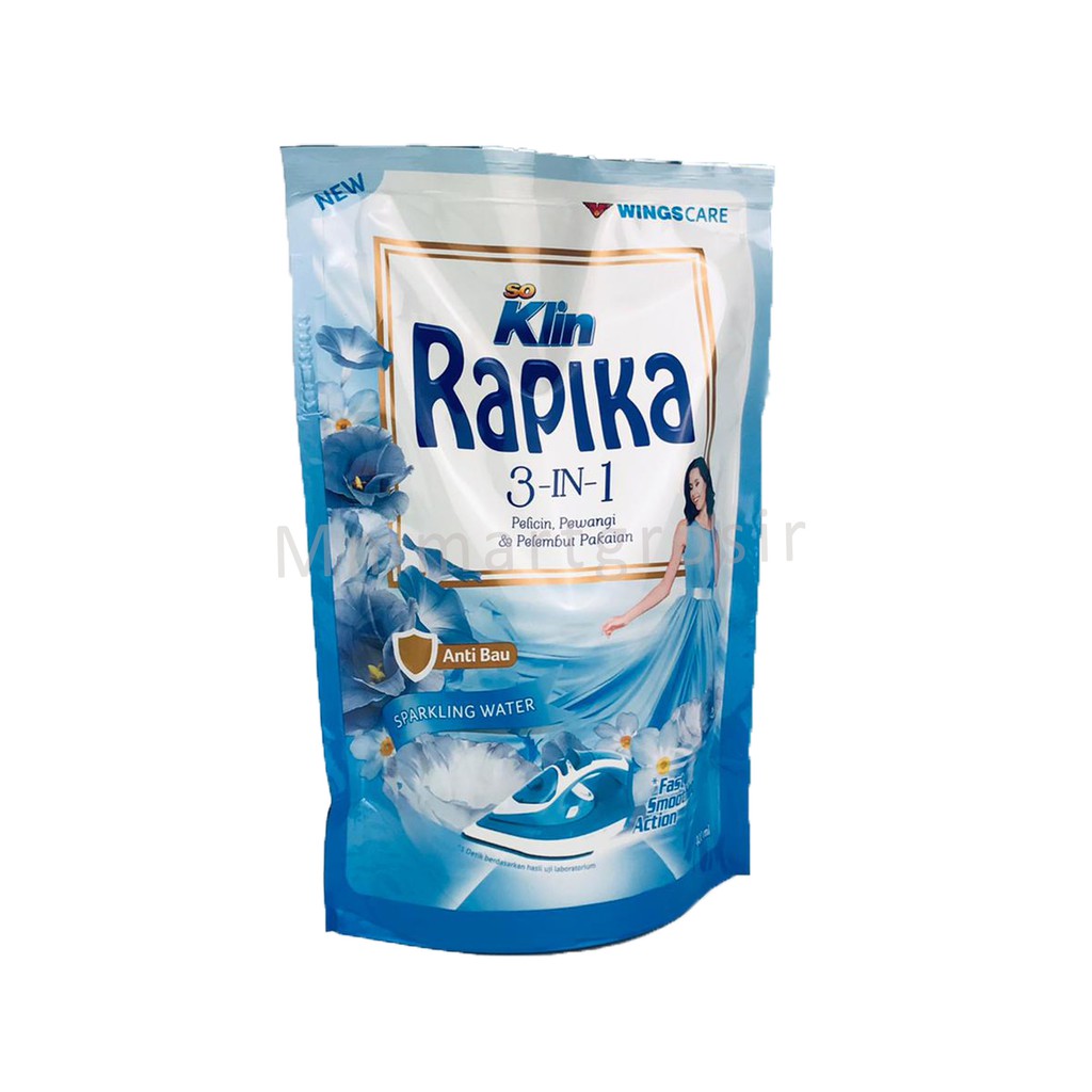 Rapika 3in1 / Pelicin,Pewangi&amp;pelembut pakaian / Sparkling water / 400ml