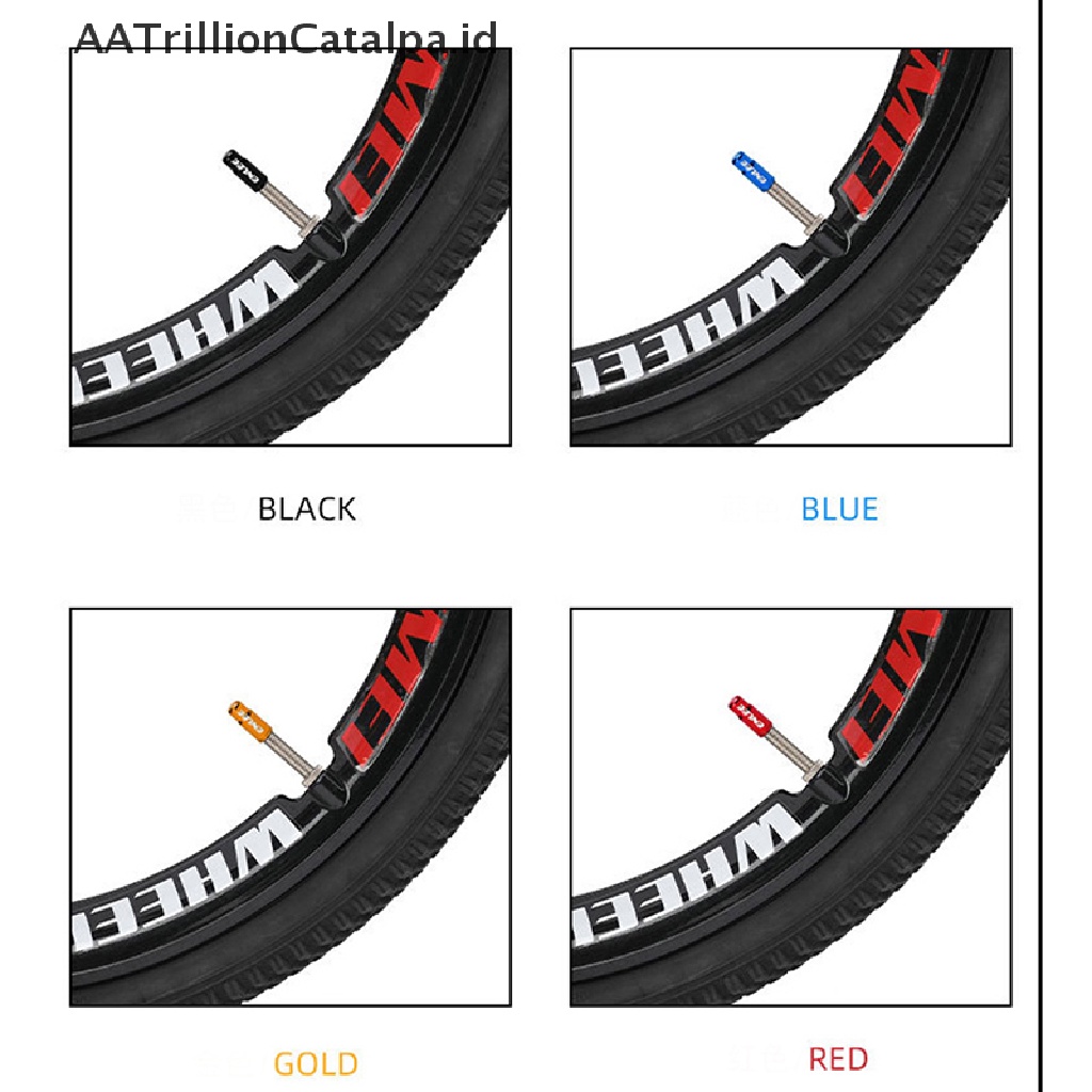 Aatrillioncatalpa 2pcs Tutup Pentil Ban Dalam Sepeda Balap / MTB