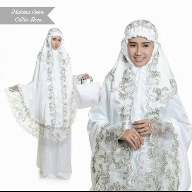 MUKENA SATIN LIST BUNGA || MUKENA SEMI SUTRA || MUKENA BORDIR WANITA || MUKENA RENDA