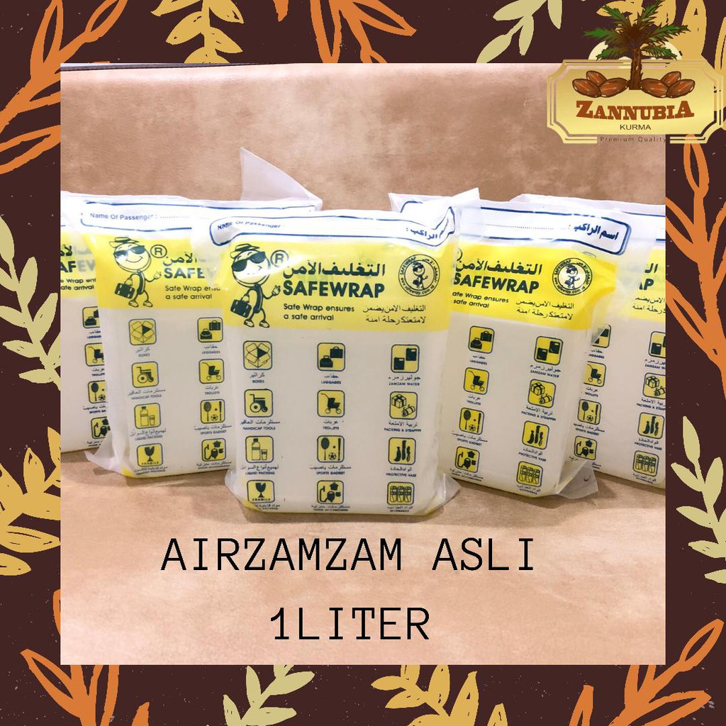 

ZANNUBIA KURMA AIRZAMZAM 1 LITER - ASLI HALAL TERJAMIN BERKHASIAT TERJANGKAU