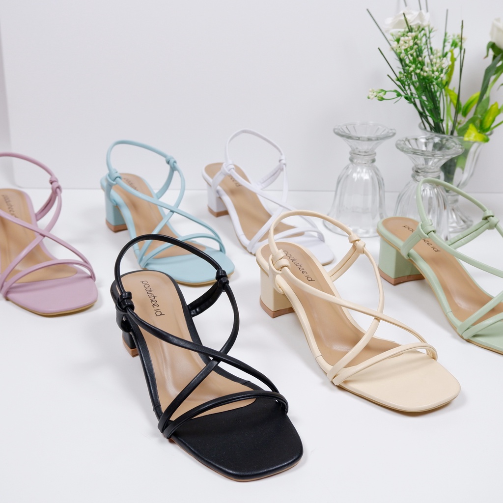 Padushee.id - nikita sandal heels tali wanita 5 cm