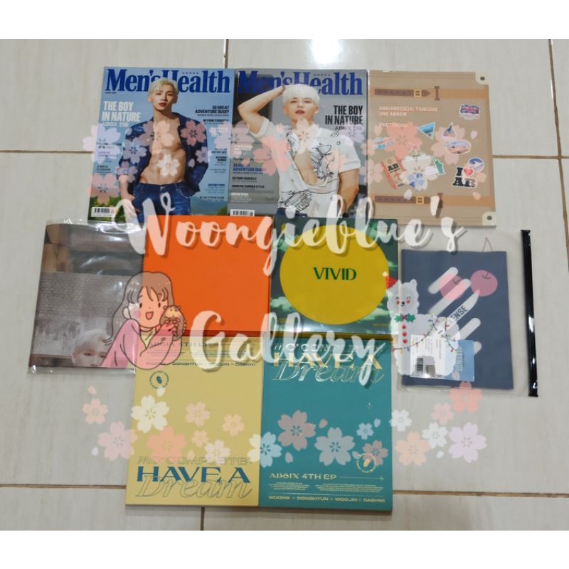 [BACA DESC] AB6IX B:COMP 6IXENSE VIVID SALUTE A NEW HOPE HAVE A DREAM SLOGAN PHOTOBOOK POSTER MENSHE