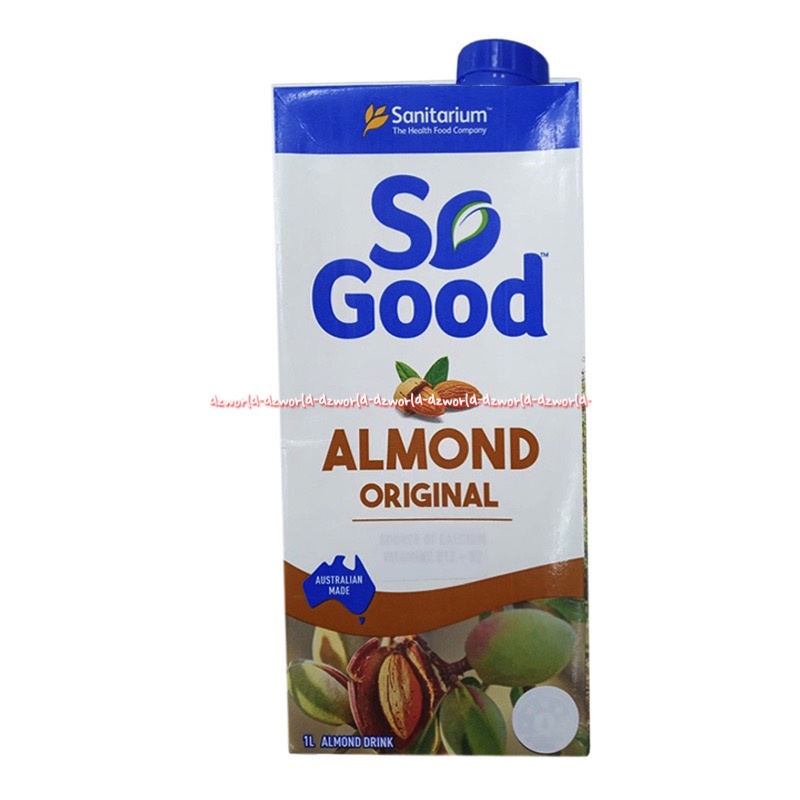 So Good Almond Milk Unsweetened 1L Sanitarium Susu Rasa Tawar Susu UHT Cair Siap Minum Sogood Almond original