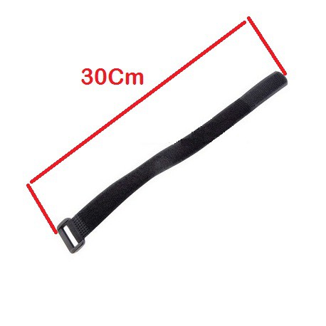 30cm Baterai Strap pengikat lipo Kabel serbaguna baterai RC Velcro drone battery strap Panjang 30cm 