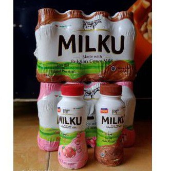 

MILKU Rasa coklat dan strawberry dijual per dus isi12 btl