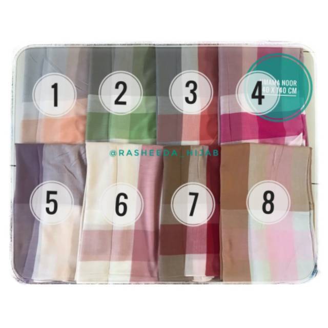 Jilbab Segiempat Motif Jumbo umama noor
